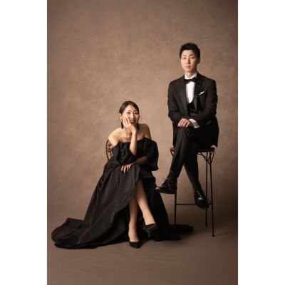 【オシャレ女子必見✨流行のブラックドレス】韓国風フォトウェディングフェア